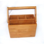 bamboo utensil caddy