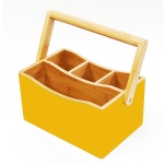 bamboo utensil caddy