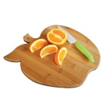 apple shaped bamboo cutting board