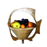 fish shaped bamboo fruit basket