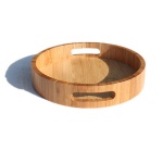 bamboo round tray