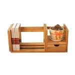 bamboo desktop book shelf