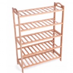 5 tier bamboo shoe rack