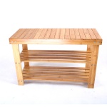 bamboo shoe bench