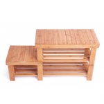 bamboo shoe bench