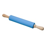 silicone rolling pin with wood handle