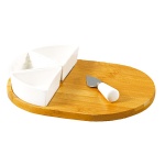 bamboo cheese board set