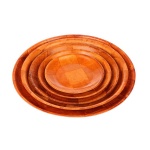 wood woven plate