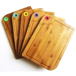 bamboo silicone cutting boards set